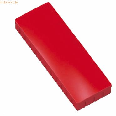 Maul Magnet Solid 54x19 mm 1 kg Haftkraft 10 Stück rot
