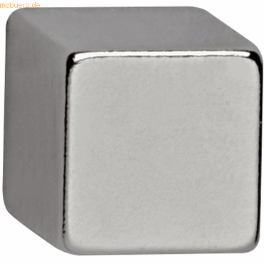 Maul Neodym-Würfelmagnet 1x1x1cm silber VE=4 Stück