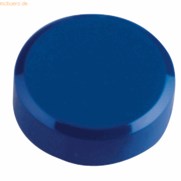 Maul Rundmagnet 30mm Durchmesser 0,6kg Haftkraft 20 Stück blau