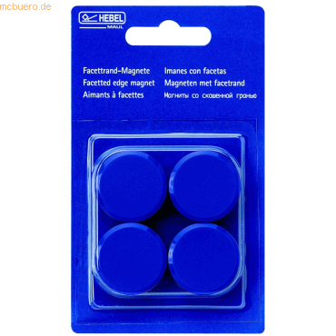 4002390027250 - 10 x Rundmagnet 30mm Durchmesser 06kg Haftkraft VE=4 Stück blau 4002390027250 - 10 x Rundmagnet 30mm Durchmesser 06kg Haftkraft VE=4 Stück blau