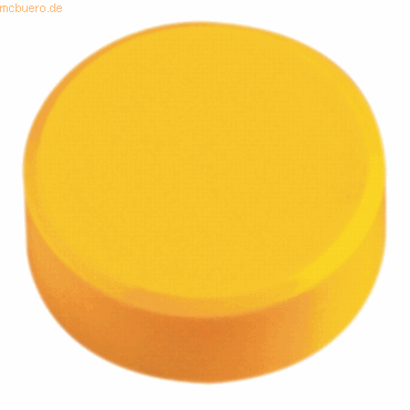 Maul Kraftmagnet 34mm Durchmesser 2kg Haftkraft 20 Stück gelb