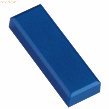 Maul Rechteckmagnet 53x18mm 1kg Haftkraft 20 Stück blau