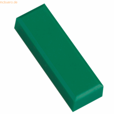 Maul Rechteckmagnet 53x18mm 1kg Haftkraft 20 Stück grün