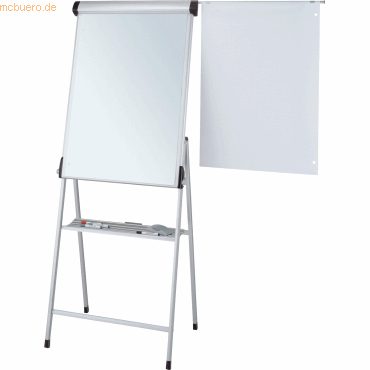 Maul Flipchart multifunktionell mit Papierhalter silber