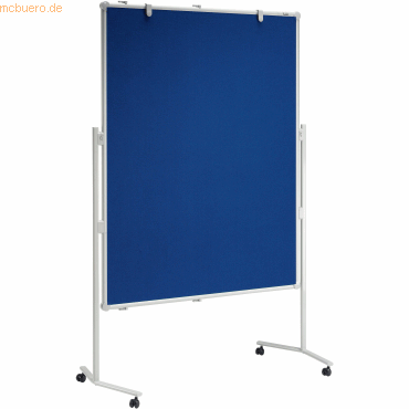 Maul Moderationstafel professionell 150x120 cm Textil/Textil blau