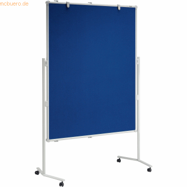 Maul Moderationstafel professionell 150x120 cm Textil/Whiteboard