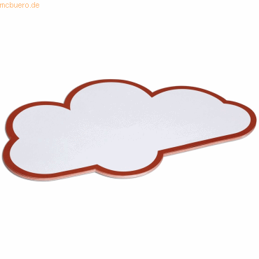 MAUL Moderationskarten Wolke 265x430mm weiß VE=20 Stück