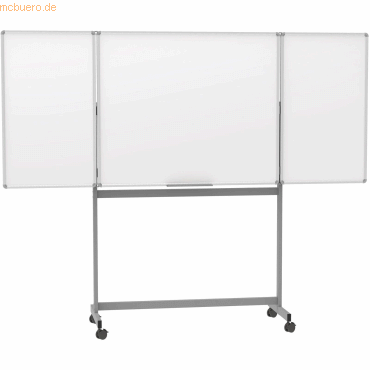 Maul Mobiles Whiteboard Maulstandard drehbar Emaille 300x100cm