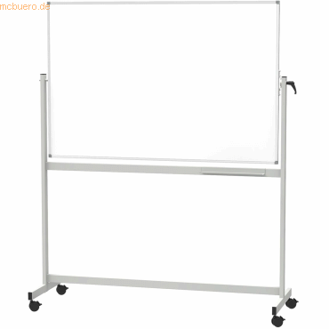 4002390067133 - Whiteboard MAULstandard Mobil 120 x 90cm kunststoffbeschichtet Aluminiumrahmen drehbar beidseitig