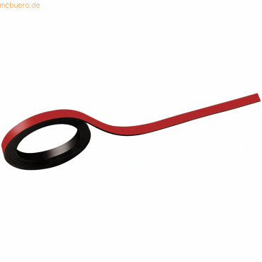 4002390024488 - MAUL Magnetstreifen beschriftbar 2 Stück L 1000 x B 5 mm rot