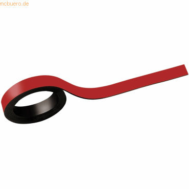 4002390024525 - MAUL Magnetstreifen beschriftbar L 1000 x B 10 mm 2 Stück rot