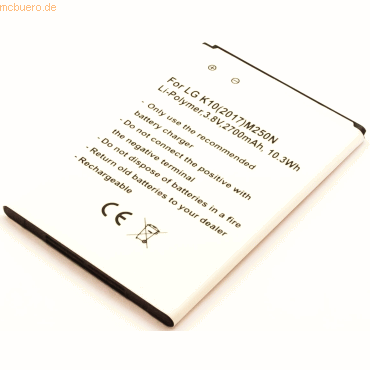 4059612033728 - Akku für LG Electronics K121K Li-Pol 38 Volt 2200 mAh weiß 4059612033728 - Akku für LG Electronics K121K Li-Pol 38 Volt 2200 mAh weiß