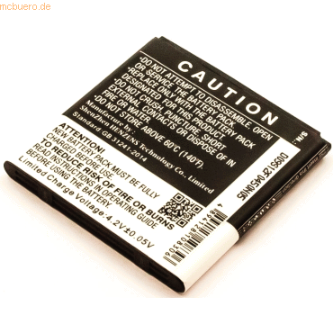 4059612060472 - Akku für Doro LIBERTO 820 MINI Li-Ion 37 Volt 1500 mAh schwarz