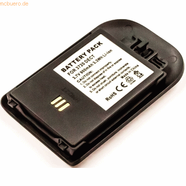 4059612077470 - Akku für Avaya DECT3720 Li-Ion 37 Volt 900 mAh schwarz