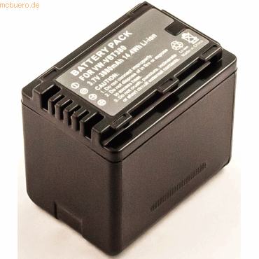 k.A. Akku für Panasonic SDRT70 Li-Ion 3,7 Volt 3000 mAh schwarz