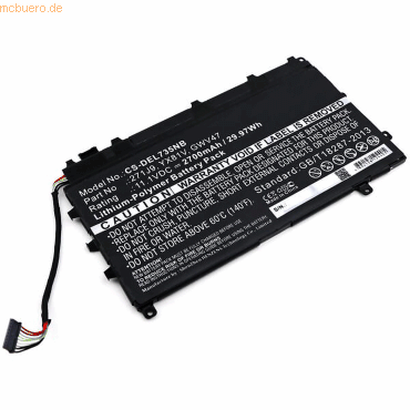 4059612338229 - Akku für Dell Latitude 13 7000 Li-Pol 111 Volt 2700 mAh schwarz