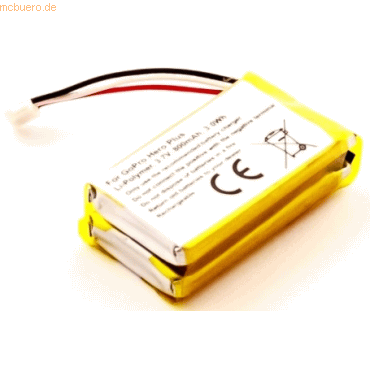 4059612341526 - Akku für Gopro CHDHA301 Li-Pol 38 Volt 800 mAh schwarz