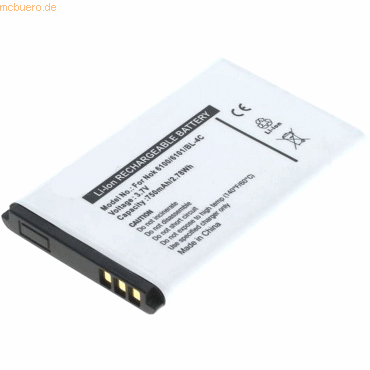 4059612346668 - Akku für Tiptel ERGOPHONE 6121 Li-Ion 37 Volt 700 mAh schwarz