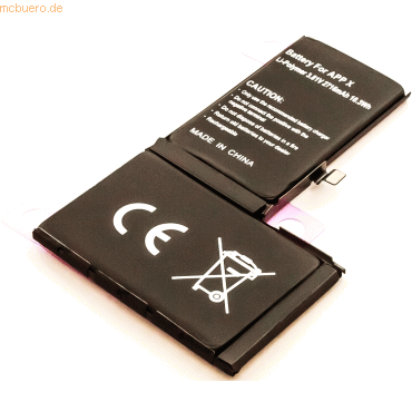 4059612352270 - Akku für Apple IPHONE X Li-Pol 381 Volt 2716 mAh schwarz