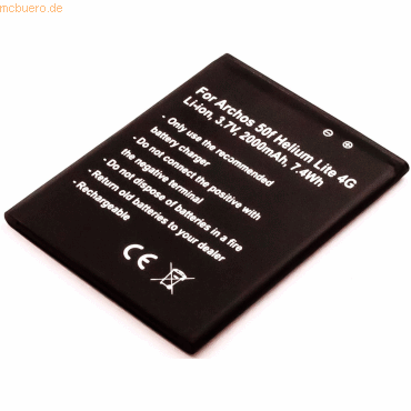 4059612580277 - Akku für Archos Archos 50F Helium LITE 4G Li-Ion Volt 37 mAh sch 4059612580277 - Akku für Archos Archos 50F Helium LITE 4G Li-Ion Volt 37 mAh sch