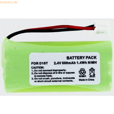 4059612596964 - Akku für Uniden XDECTR055 NiMH 24 Volt 600 mAh grün 4059612596964 - Akku für Uniden XDECTR055 NiMH 24 Volt 600 mAh grün