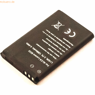 4059612634772 - Akku für Agfeo DECT 60 IP Li-Ion 37 Volt 1100 mAh schwarz