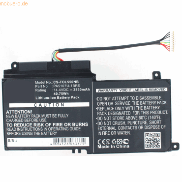 4059612348037 - Akku für Toshiba Satellite P50-A-14F Li-Ion Volt 144 mAh schwarz