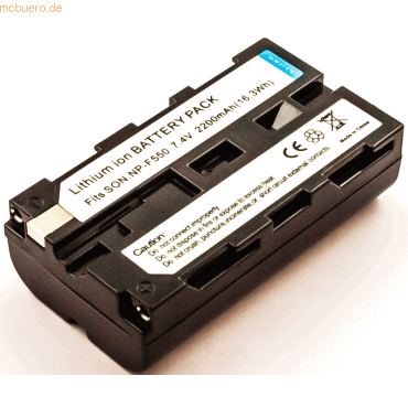 k.A. Akku für Sony HXR-MC2000E Li-Ion 7,4 Volt 2200 mAh schwarz