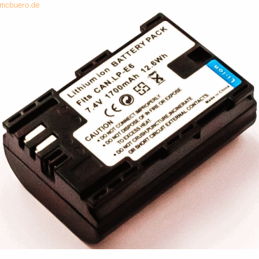 4059612354342 - Akku für Canon EOS R Li-Ion 74 Volt 1600 mAh schwarz