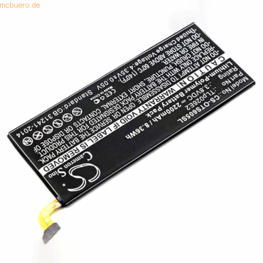 4059612354953 - Akku für Blackberry TLP026E2 Li-Ion 38 Volt 2200 mAh Schwarz