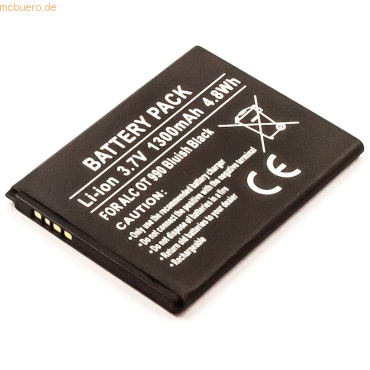 4059612356339 - Akku für Alcatel One Touch Pop C1 Li-Ion 37 Volt 1300 mAh schwar