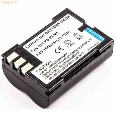 4059612357619 - Akku für Olympus C7070 Li-Ion 72 Volt 1400 mAh schwarz