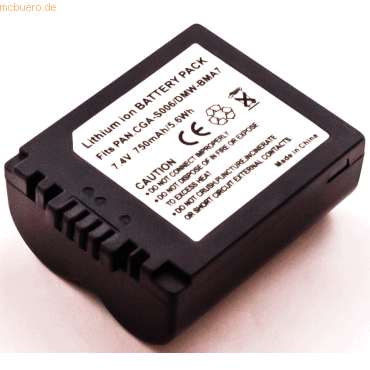 4059612360701 - Akku für Panasonic DMC-FZ35 Li-Ion 72 Volt 700 mAh schwarz