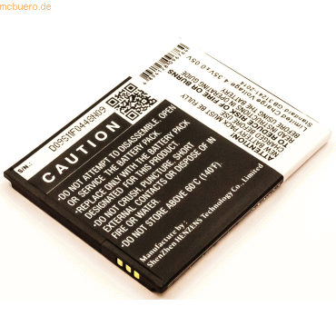 4059612361234 - Akku für Mobistel BTY26190 Li-Ion 38 Volt 2000 mAh schwarz