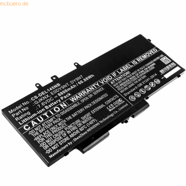 4059612363856 - Akku für Dell Latitude 5580 Li-Ion 76 Volt 8200 mAh Schwarz