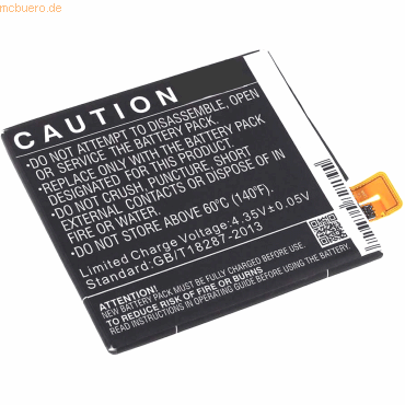 4059612365584 - Akku für Sony Xperia T2 Ultra Li-Pol 38 Volt 3000 mAh Schwarz