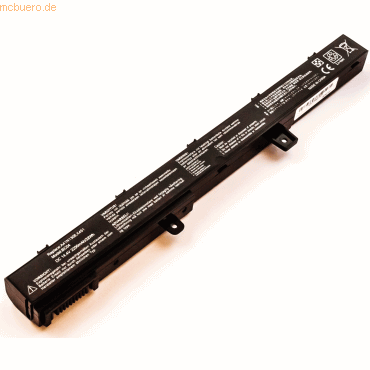4059612372391 - Akku für Asus R512CA-SX246H Li-Ion 144 Volt 2200 mAh schwarz