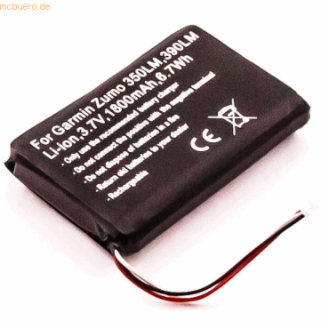 4059612376047 - Akku für Garmin 361-00059-00 Li-Pol 37 Volt 1800 mAh schwarz