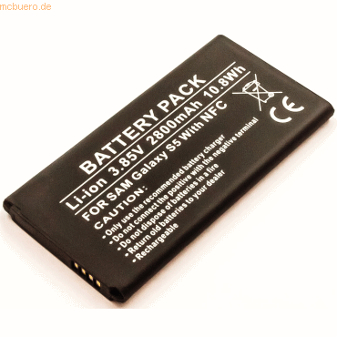 4059612376641 - Akku für Samsung EB-BG903BBE Li-Ion 385 Volt 2800 mAh schwarz 4059612376641 - Akku für Samsung EB-BG903BBE Li-Ion 385 Volt 2800 mAh schwarz