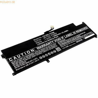 4059612379239 - Akku für Dell Latitude 13 (7370) Li-Ion 76 Volt 4200 mAh schwarz