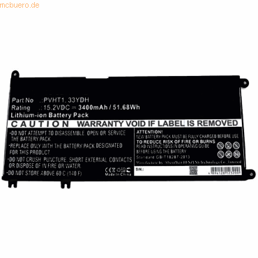 5706998637376 - Akku für Dell W6XNM Li-Ion 152 Volt 3400 mAh schwarz