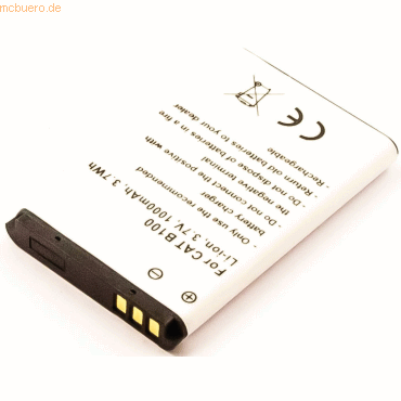 4059612380631 - Akku für Yashica 084-07042L-061F Li-Ion 37 Volt 1000 mAh schwarz