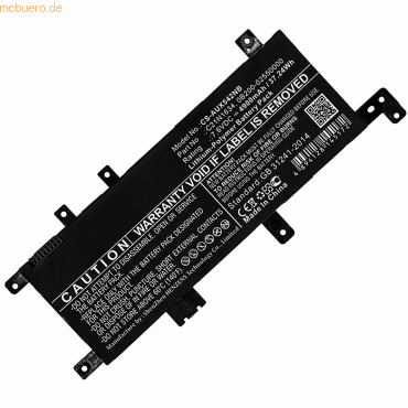 4059612390302 - Akku für Asus A580UR7100 Li-Pol 76 Volt 4900 mAh schwarz