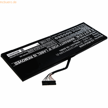 4059612406812 - Akku für Msi BTY-M47 Li-Ion 76 Volt 8060 mAh Schwarz