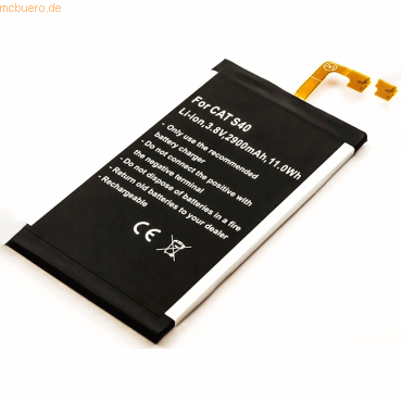 4059612417856 - Akku für Caterpillar Cat S40 Li-Pol 38 Volt 2900 mAh schwarz