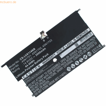 4059612418723 - Akku für Lenovo 45N1703 Li-Pol 148 Volt 3000 mAh schwarz