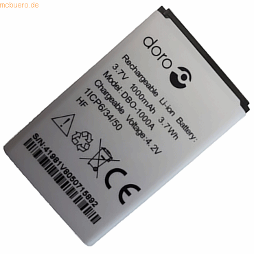 4059612419232 - Akku für 380249 Li-Ion 37 Volt 1000 mAh weiß