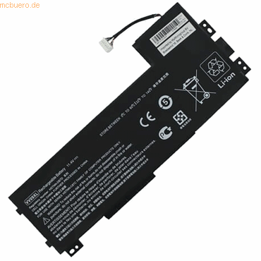 4059612421839 - Akku für Hewlett-Packard ZBook 15 G3 Li-Pol Volt 114 mAh schwarz