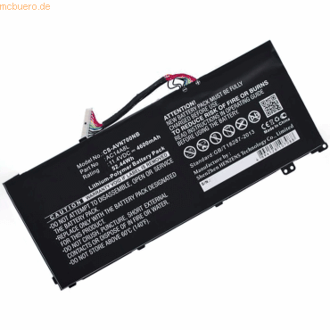 4059612423178 - Akku für Acer Aspire V 15 Nitro (VN7-57 Li-Pol Volt 114 mAh schw