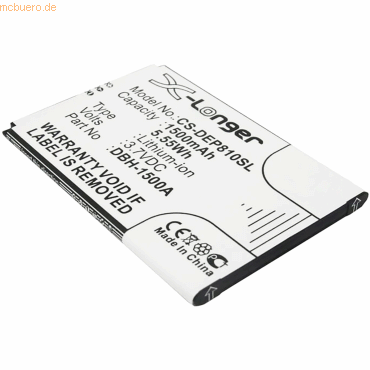 4059612431388 - Akku für Doro DBT-2500A Li-Ion 38 Volt 2350 mAh Schwarz